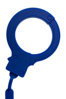 Синие силиконовые наручники  Штучки-дрючки  - фото 1369241