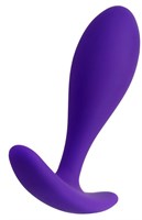 Фиолетовая удлиненная анальная втулка  - 7,2 см. - фото 309485