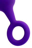 Фиолетовая анальная втулка с ограничительным колечком - 11,5 см. - фото 1369277