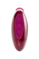 Бордовый вакуумный стимулятор клитора Myrty - фото 1369292