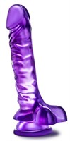 Фиолетовый фаллоимитатор Basic 8 - 22,86 см. - фото 436747