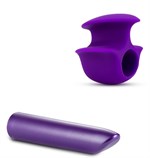 Фиолетовый вибромассажер B6 - 10,16 см. - фото 1338713