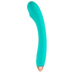 Зеленый гибкий вибратор Cloud 9 G-Spot Slim Flexible Vibrator - 16 см. 197799 - фото 137986