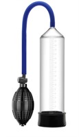 Прозрачная вакуумная помпа Erozon Penis Pump с грушей - фото 1369508