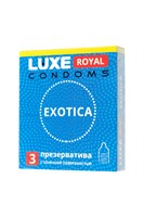 Текстурированные презервативы LUXE Royal Exotica - 3 шт. 198349 - фото 48547