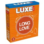 Презервативы с продлевающим эффектом LUXE Royal Long Love - 3 шт. - фото 320335