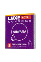 Презервативы с увеличенным количеством смазки LUXE Royal Nirvana - 3 шт. 198352 - фото 48566