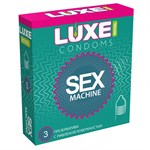 Ребристые презервативы LUXE Royal Sex Machine - 3 шт. - фото 1332025