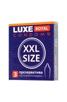 Презервативы увеличенного размера LUXE Royal XXL Size - 3 шт. 198355 - фото 48584