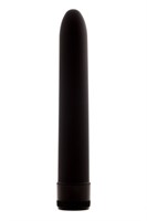 Черный классический вибратор - 17,5 см. - фото 1330654