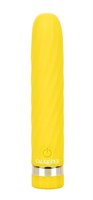Желтая перезаряжаемая вибропуля Slay #SeduceMe - 12 см. - фото 1412092