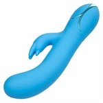 Голубой вибромассажер Insatiable G Inflatable G-Bunny с функцией расширения - 21 см. - фото 1330750