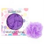 Фиолетовая губка для ванны с вибропулей Vibrating Bath Sponge - фото 1369557
