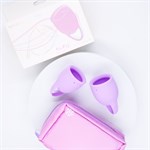 Набор из 2 сиреневых менструальных чаш Orchid 198559