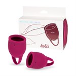 Набор из 2 малиновых менструальных чаш Peony 198560