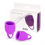 Набор из 2 лиловых менструальных чаш Tulip 198561