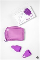 Набор из 2 лиловых менструальных чаш Tulip 198561