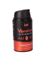 Жидкий интимный гель с эффектом вибрации Vibration! Strawberry - 15 мл. - фото 1433838