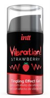 Жидкий интимный гель с эффектом вибрации Vibration! Strawberry - 15 мл. - фото 473593