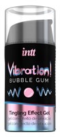 Жидкий интимный гель с эффектом вибрации Vibration! Bubble Gum - 15 мл. - фото 35221