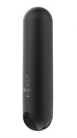 Черная перезаряжаемая вибропуля Clio - 7,6 см. - фото 1332036