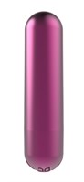 Малиновая перезаряжаемая вибропуля Clio - 7,6 см. - фото 1332043
