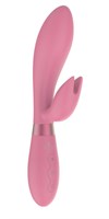 Розовый вибратор-кролик Indeep Malena - 21,5 см. - фото 1331846