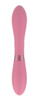 Розовый вибратор-кролик Indeep Malena - 21,5 см. - фото 1331848