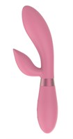 Розовый вибратор-кролик Indeep Malena - 21,5 см. - фото 1331845