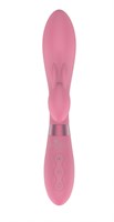 Розовый вибратор-кролик Indeep Theona - 21,5 см. - фото 1331859