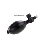 Чёрный расширяющийся анальный вибратор - 15,5 см. - фото 135403