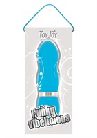 Голубой вибромассажер FUNKY VIBELICIOUS - 11 см. - фото 241989