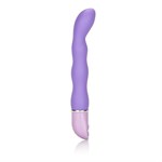 Силиконовый фиолетовый вибратор Lia Magic Wand - 21 см. - фото 135411