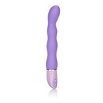 Силиконовый фиолетовый вибратор Lia Magic Wand - 21 см. - фото 135408