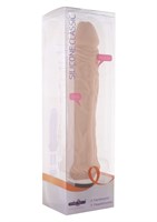 Телесный вибратор CLASSIC LARGE - 24,5 см. - фото 242035