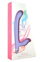 Фиолетовый безремневой страпон Wishbone с вибрацией - 21 см. - фото 242529 Фиолетовый безремневой страпон Wishbone с вибрацией - 21 см. - фото 242529