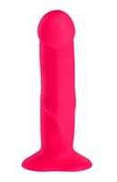 Ярко-розовый фаллоимитатор The Boss stub - 18,5 см. - фото 135641