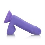 Фиолетовый фаллоимитатор на присоске - 14,5 см. - фото 242637