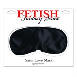 Черная сатиновая маска Satin Love Mask - фото 187613