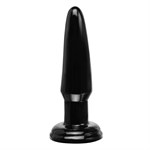 Черная анальная пробка Beginner s Butt Plug - 10,9 см. - фото 135748