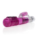 Розовый вибратор Waterproof Endless Pleasure с клиторальным стимулятором - 19 см. - фото 242940