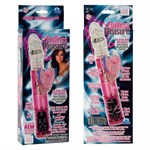 Розовый вибратор Waterproof Endless Pleasure с клиторальным стимулятором - 19 см. - фото 242941