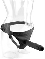 Чёрный страпон Tru-Fit Vibrating Strap-On - фото 243227 Чёрный страпон Tru-Fit Vibrating Strap-On - фото 243227