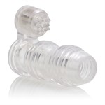 Вибронасадка с клиторальным стимулятором Maximus Enhancement System Crystal Rider - фото 243325