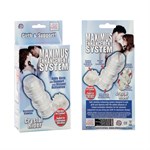 Вибронасадка с клиторальным стимулятором Maximus Enhancement System Crystal Rider - фото 243327