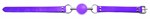 Кляп-шар на фиолетовых ремешках Solid Ball Gag - фото 135979