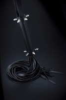 Кожаная плетка с шипами на рукояти - фото 266553