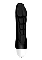 Чёрный вибратор Joystick The Body Comfort - 17 см. - фото 394570