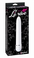 Белый классический вибратор Le Reve Slimline White - 17,1 см. - фото 243591