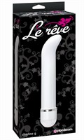 Белый вибростимулятор Le Reve Slimline G - 21,6 см. - фото 243597